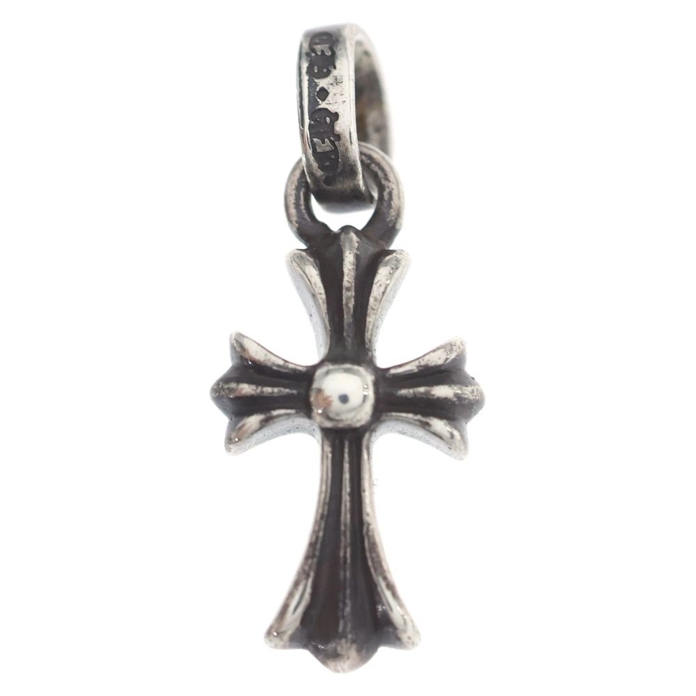 Chrome Hearts Crs Baby Fat Cross Pendant Top Silver