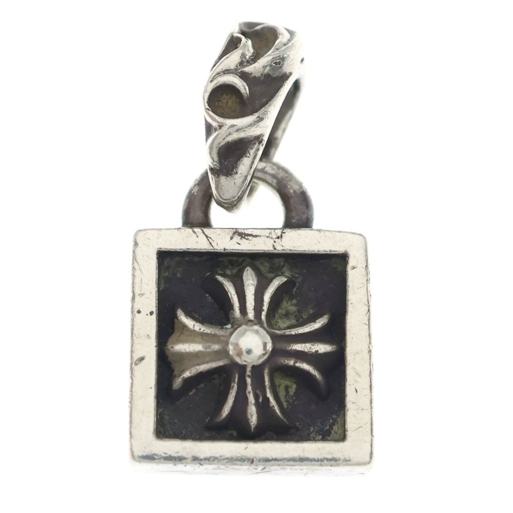 Chrome Hearts Framed CH Plus Charm Pendant Top Silver