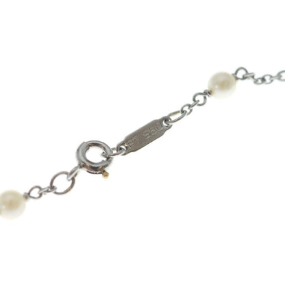 Tiffany & Co Dragonfly Pearl Saffiano Pave Diamond Necklace Platinum — view 4