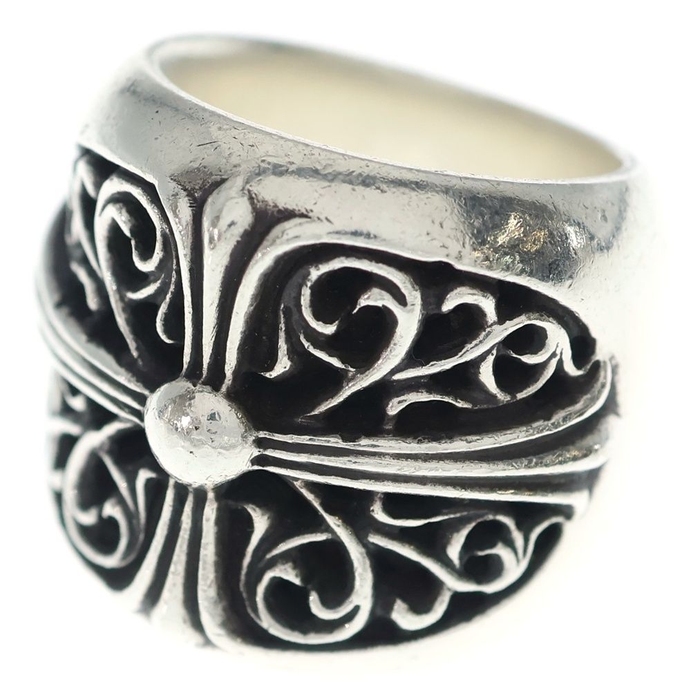 Chrome Hearts Classic Oval Cross Ring Silver