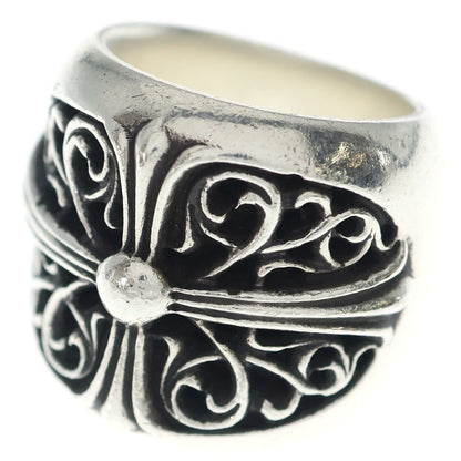 Chrome Hearts Classic Oval Cross Ring Silver