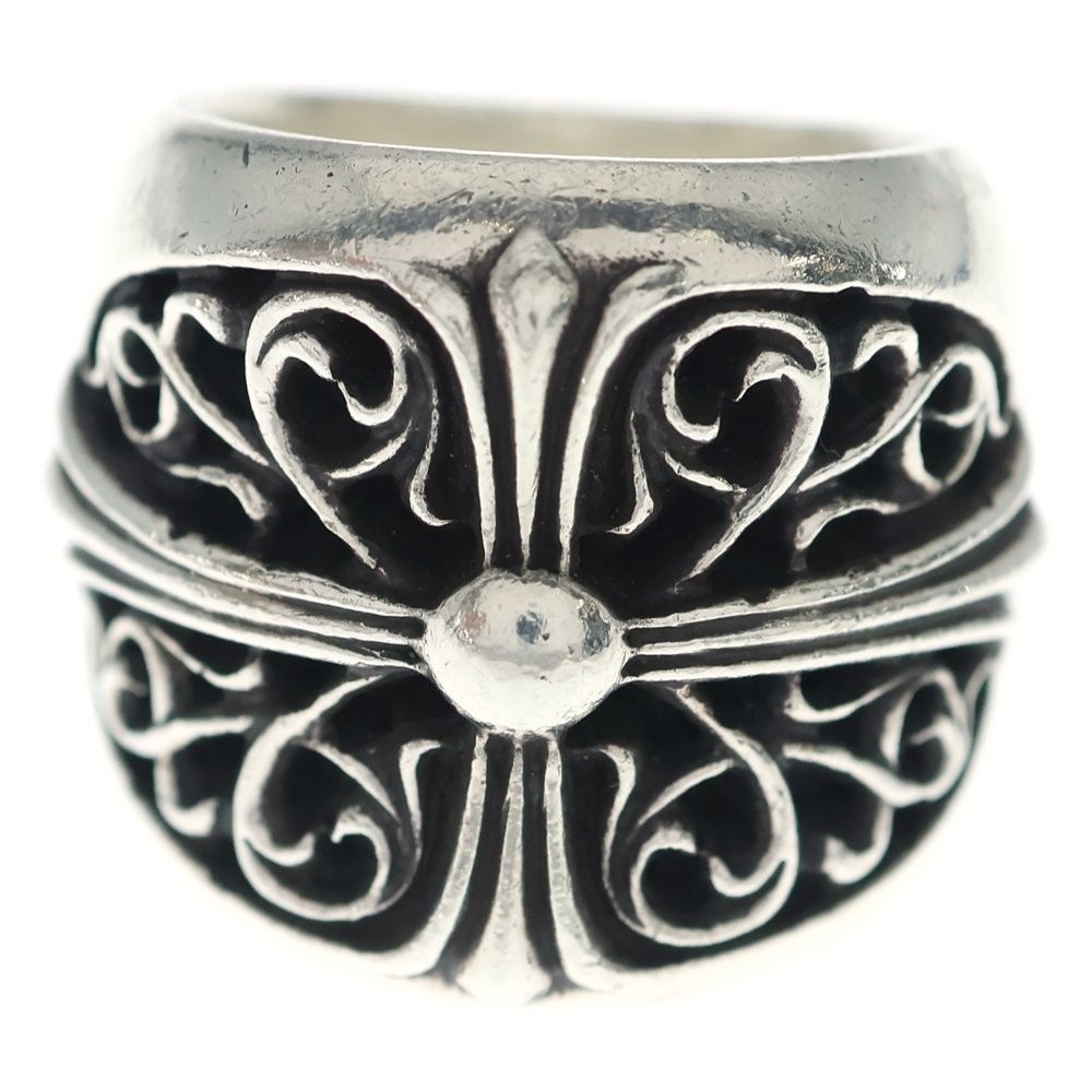Chrome Hearts Classic Oval Cross Ring Silver — view 4