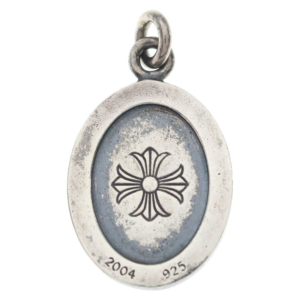 Chrome Hearts Angel Medal Oval Pendant Top Silver — view 2