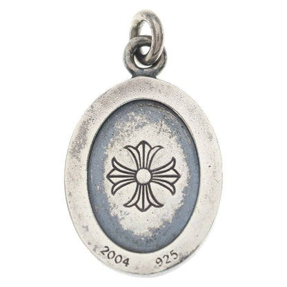 Chrome Hearts Angel Medal Oval Pendant Top Silver — view 2