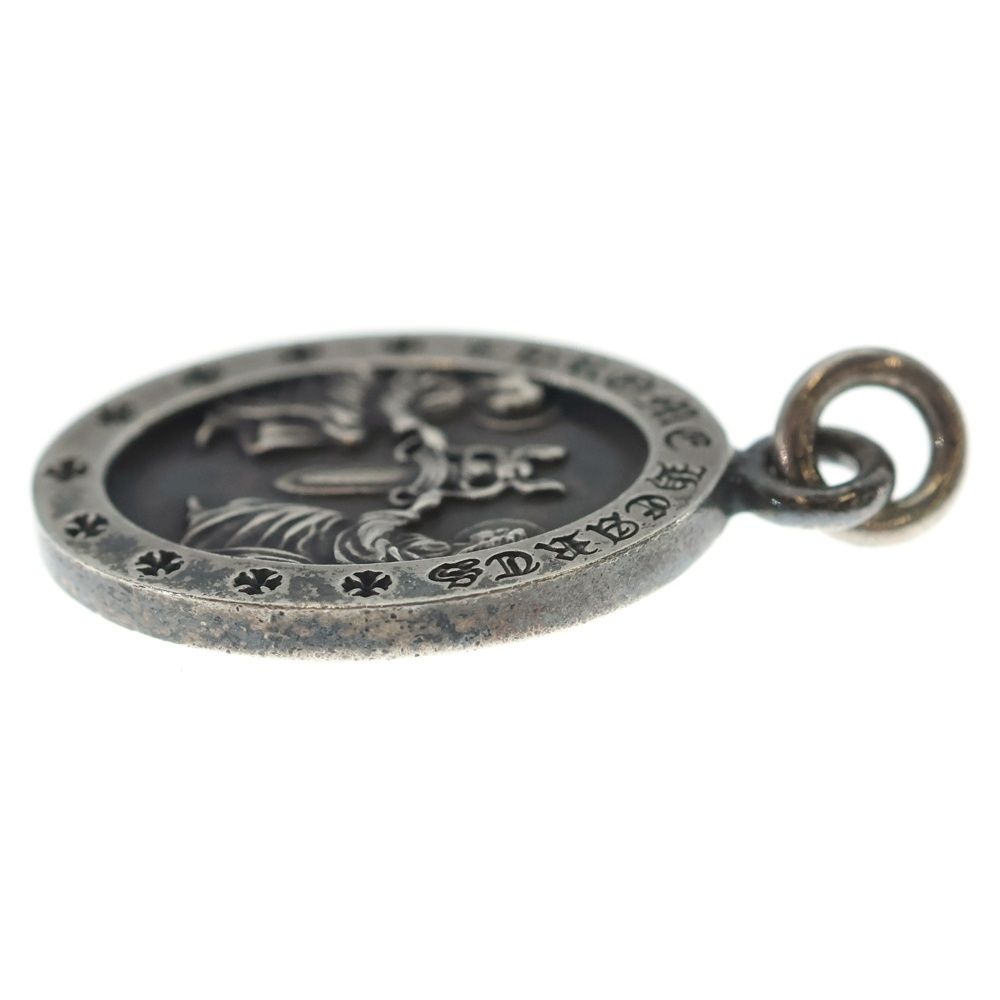 Chrome Hearts Angel Medal Oval Pendant Top Silver — view 3