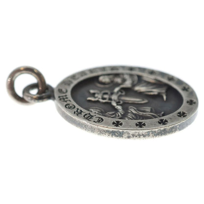 Chrome Hearts Angel Medal Oval Pendant Top Silver — view 4