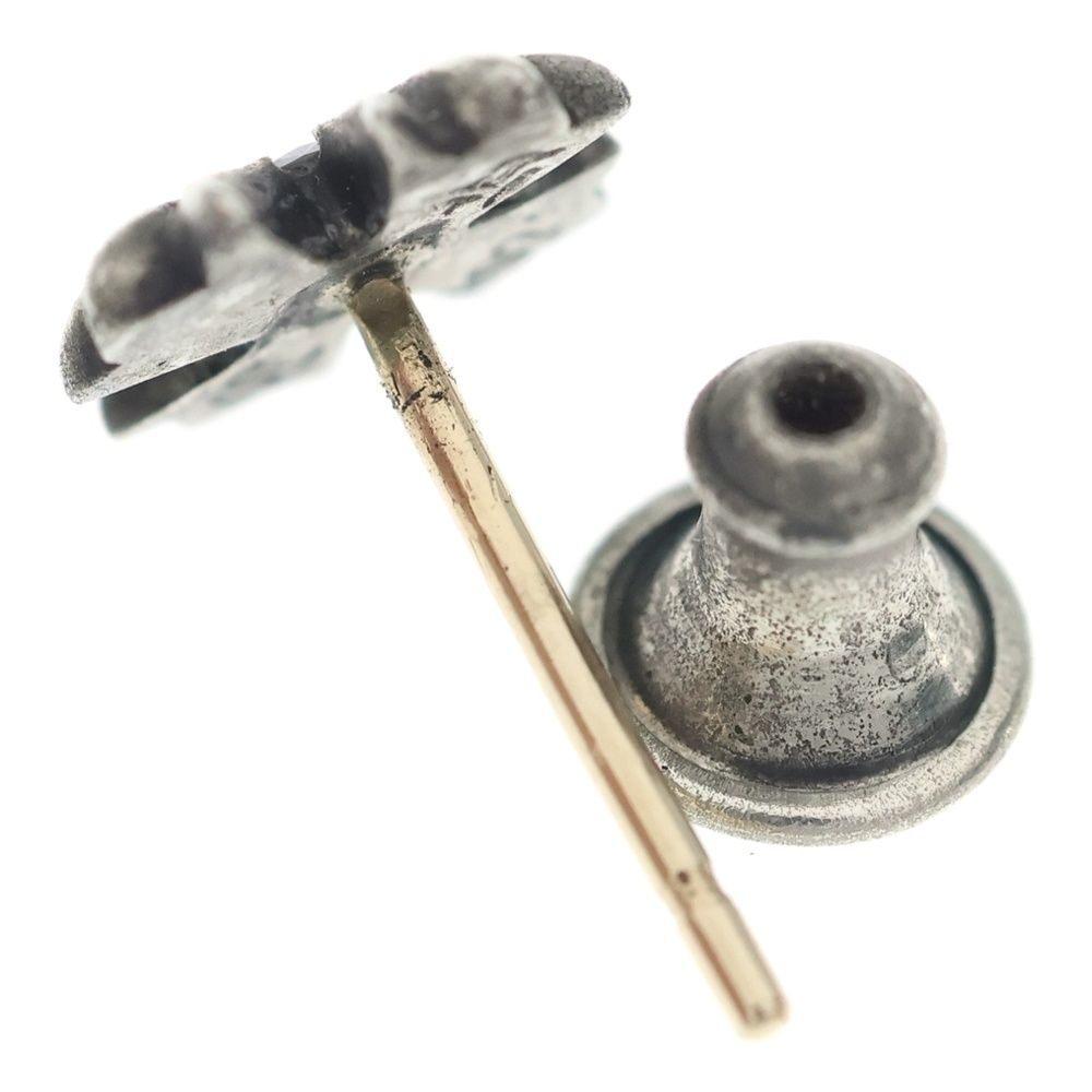 Chrome Hearts No2 CH Pls Dia CH Plus 1 Diamond Stud Earrings Silver — view 5