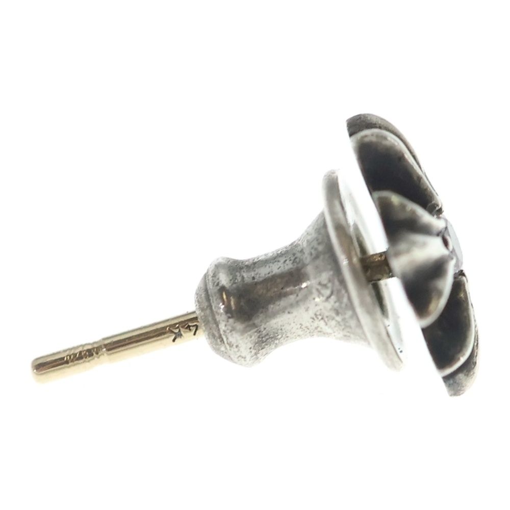 Chrome Hearts No2 CH Pls Dia CH Plus 1 Diamond Stud Earrings Silver — view 4