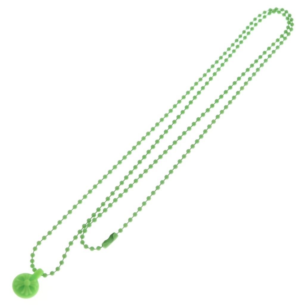 Chrome Hearts Rubber CH Crs Ball 2 Cross Necklace Silicone Green — view 2
