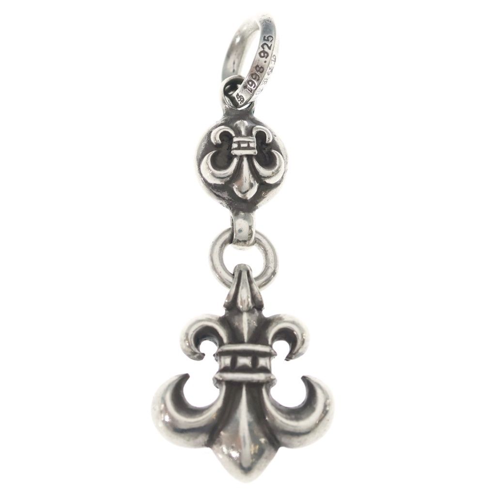 Chrome Hearts BS Fleur 1 Ball BS Charm Pendant Top Silver
