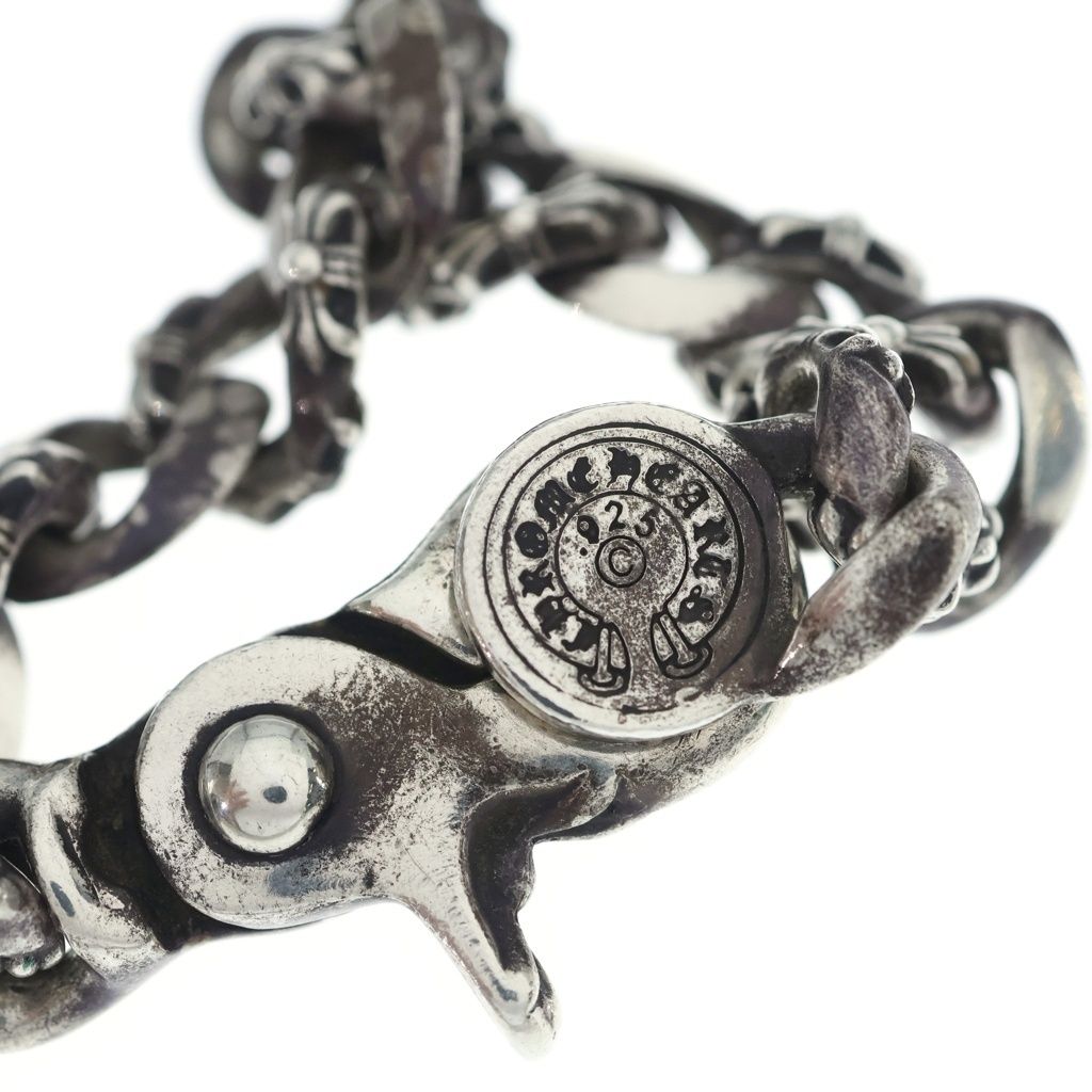 Chrome Hearts Fncy Chn Lnk Fancy Link Clip Bracelet 13 Links Silver — view 5