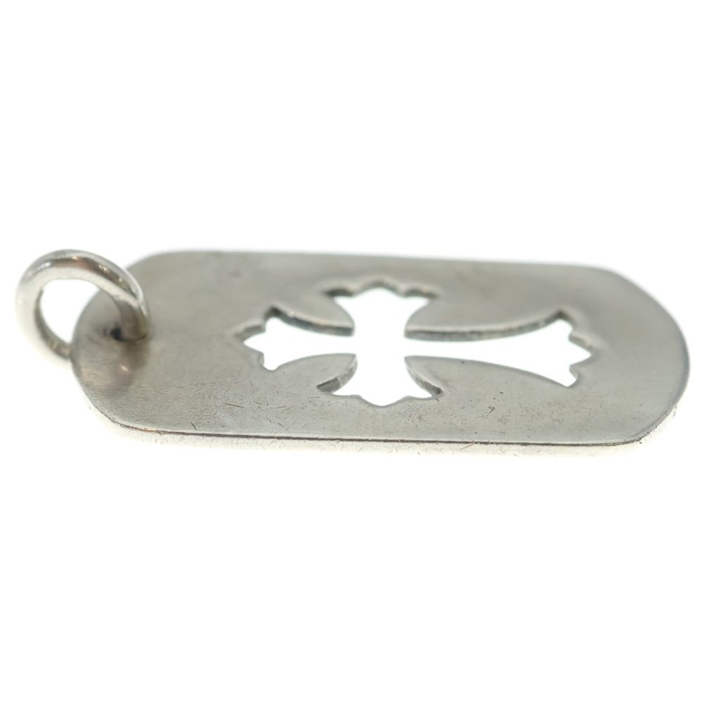 Chrome Hearts D Tag Lrg CO Crs Cutout Cross Dog Tag Large Pendant Top Silver — view 4