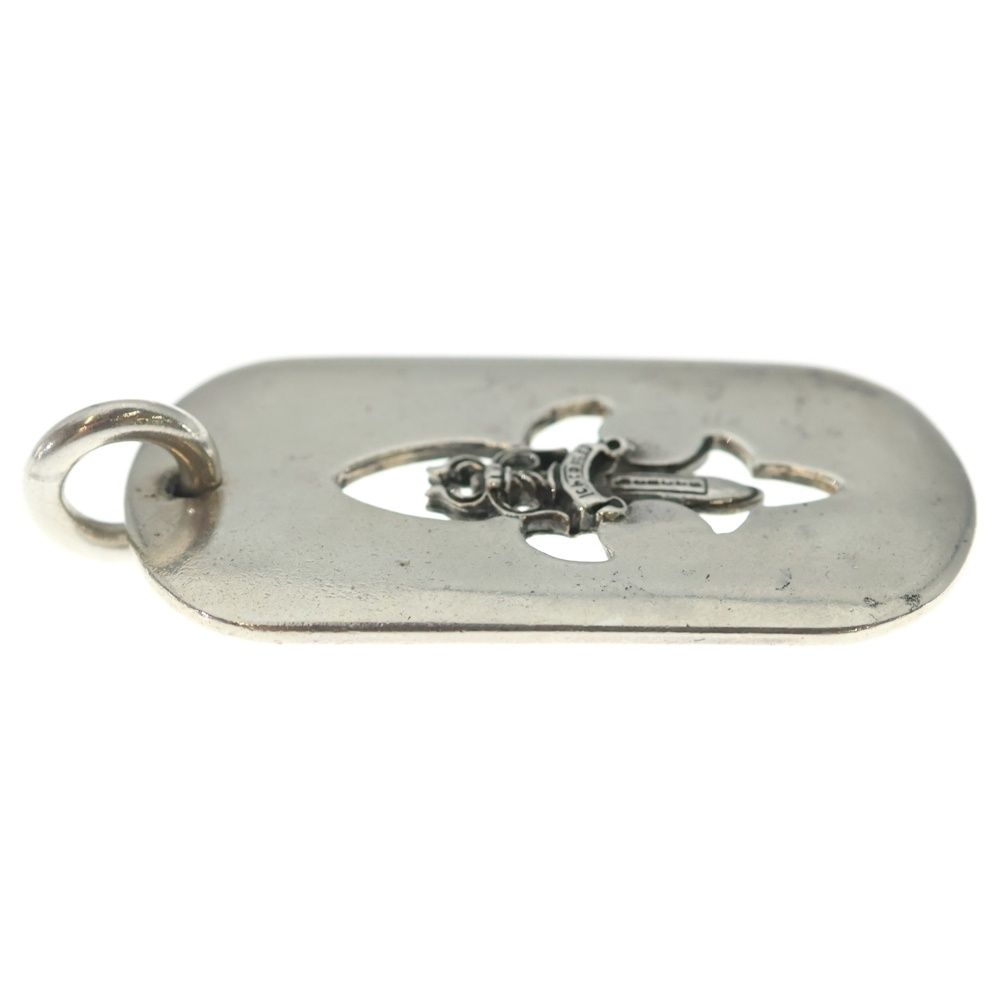 Chrome Hearts D Tag Lrg Large Dog Tag Fudaga Necklace Top Silver — view 4