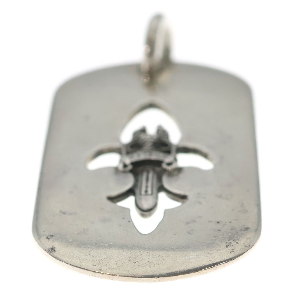 Chrome Hearts D Tag Lrg Large Dog Tag Fudaga Necklace Top Silver — view 5