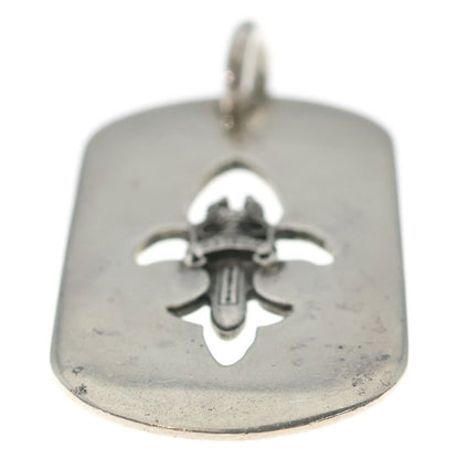 Chrome Hearts D Tag Lrg Large Dog Tag Fudaga Necklace Top Silver — view 5