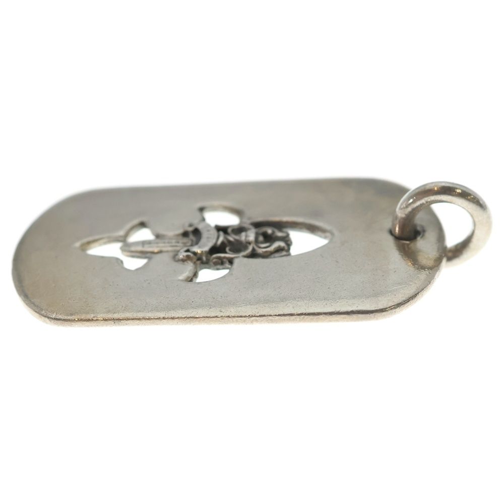 Chrome Hearts D Tag Lrg Large Dog Tag Fudaga Necklace Top Silver — view 3