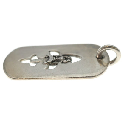 Chrome Hearts D Tag Lrg Large Dog Tag Fudaga Necklace Top Silver — view 3