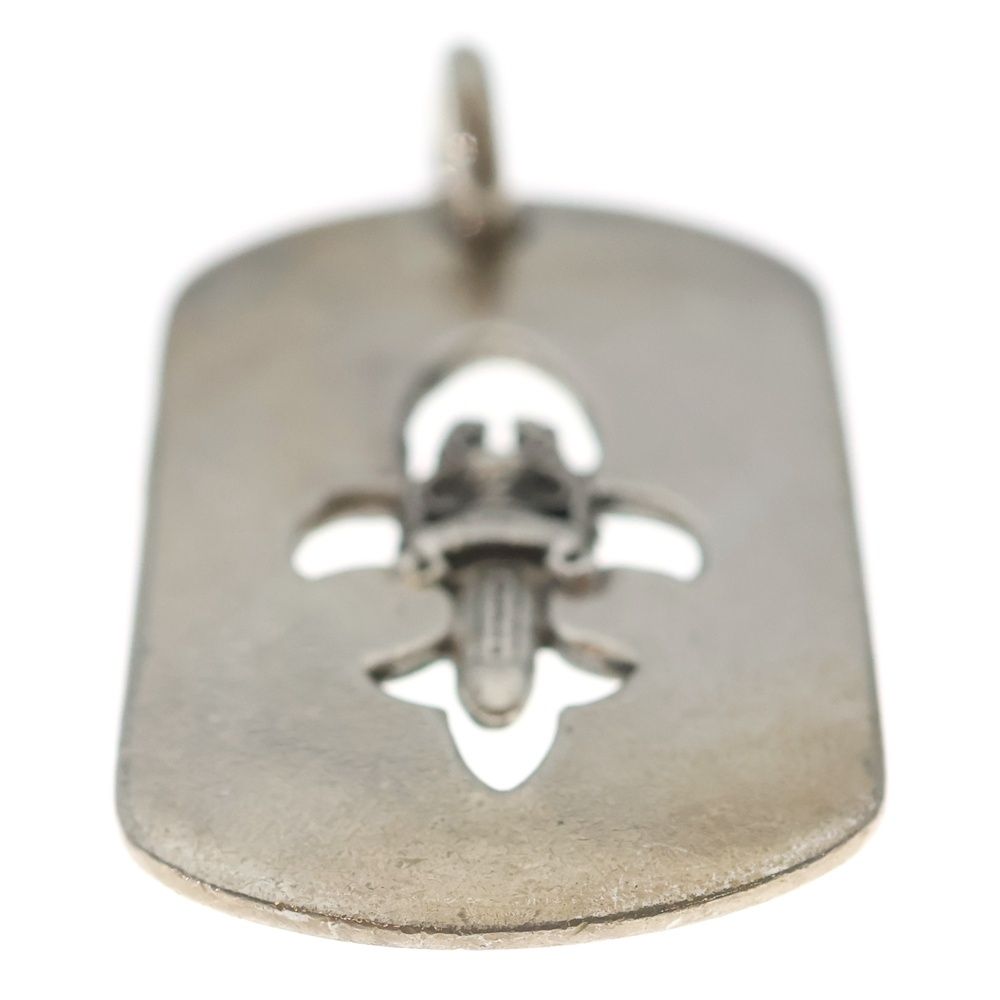 Chrome Hearts D Tag Lrg Large Dog Tag Fudaga Necklace Top Silver — view 5