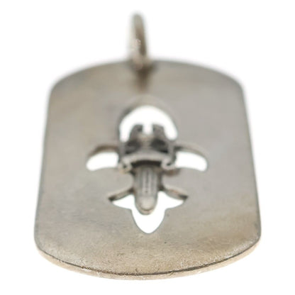 Chrome Hearts D Tag Lrg Large Dog Tag Fudaga Necklace Top Silver — view 5