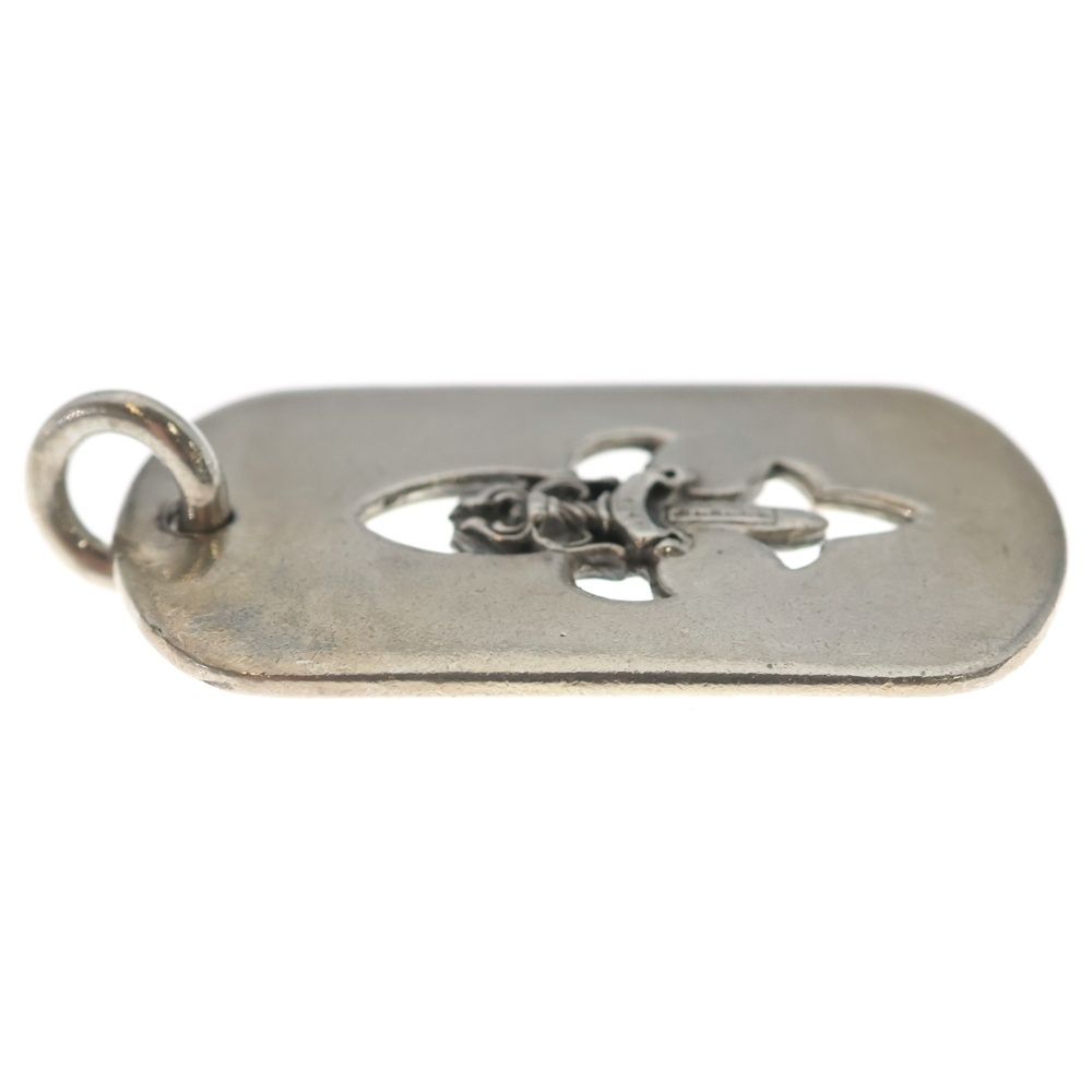 Chrome Hearts D Tag Lrg Large Dog Tag Fudaga Necklace Top Silver — view 4