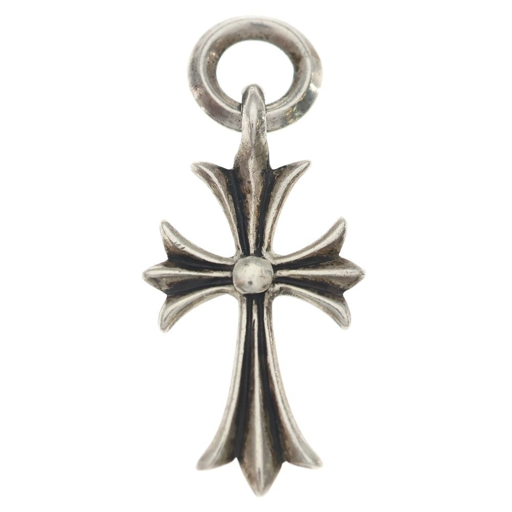 Chrome Hearts Tiny CH Cross Charm Necklace Top Silver — view 2