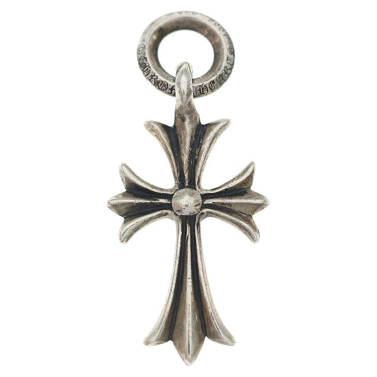 Chrome Hearts Tiny CH Cross Charm Necklace Top Silver