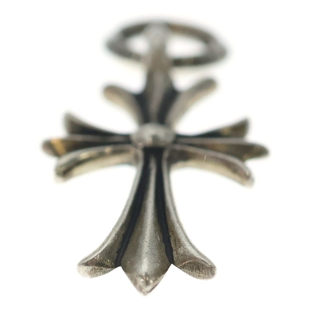 Chrome Hearts Tiny CH Cross Charm Necklace Top Silver — view 5