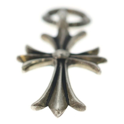 Chrome Hearts Tiny CH Cross Charm Necklace Top Silver — view 5