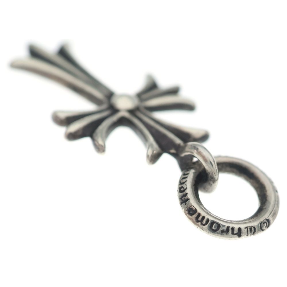 Chrome Hearts Tiny CH Cross Charm Necklace Top Silver Ol — view 6