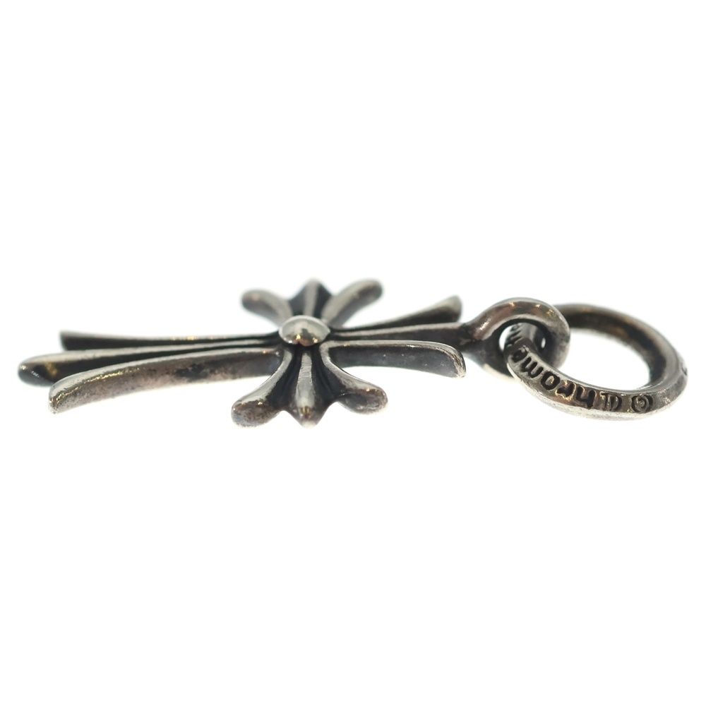 Chrome Hearts Tiny CH Cross Charm Necklace Top Silver Ol — view 3