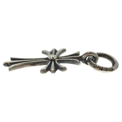 Chrome Hearts Tiny CH Cross Charm Necklace Top Silver Ol — view 3
