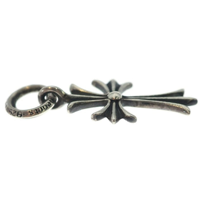 Chrome Hearts Tiny CH Cross Charm Necklace Top Silver Ol — view 4