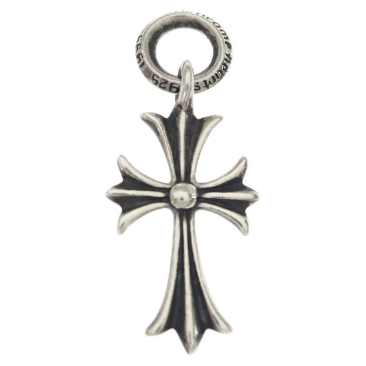 Chrome Hearts Tiny CH Cross Charm Necklace Top Silver Ol