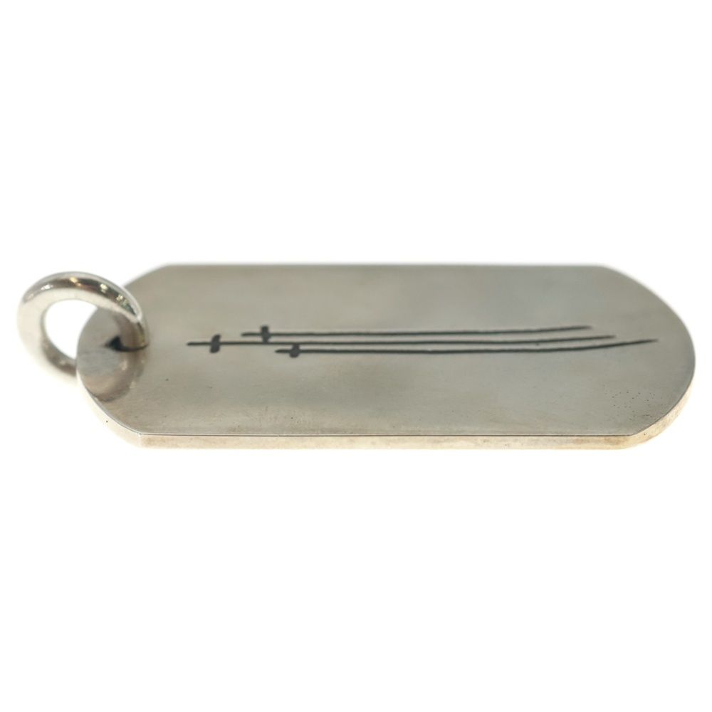 Chrome Hearts Rs3 LG DT Large Dog Tag Necklace Top Silver — view 4