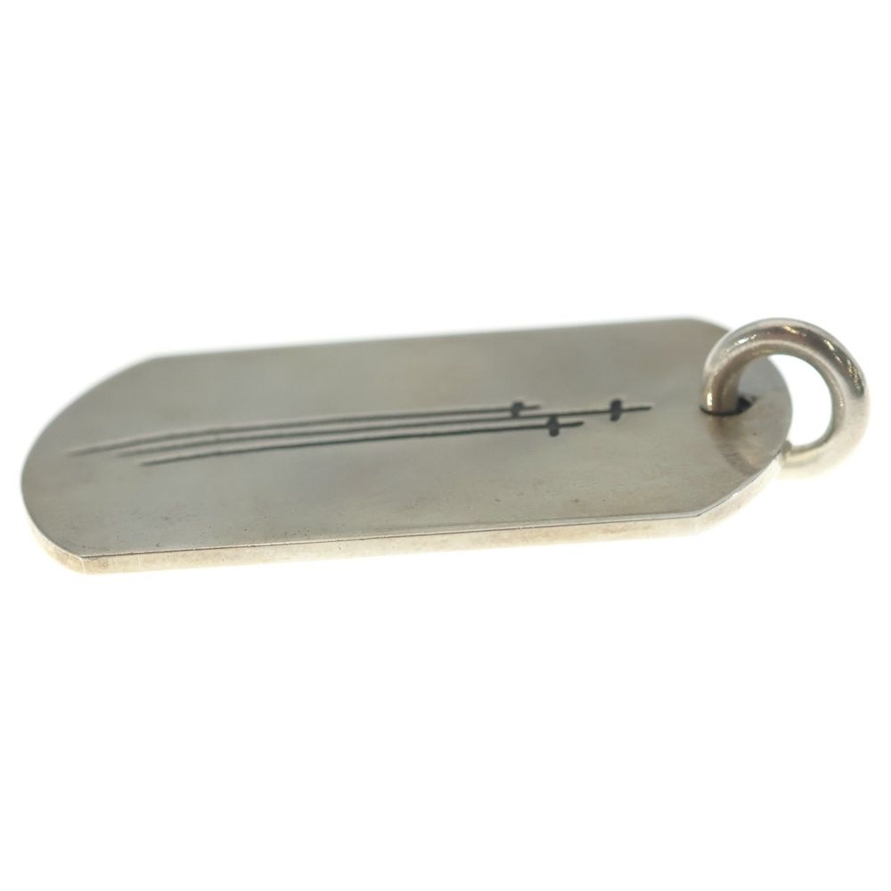 Chrome Hearts Rs3 LG DT Large Dog Tag Necklace Top Silver — view 3