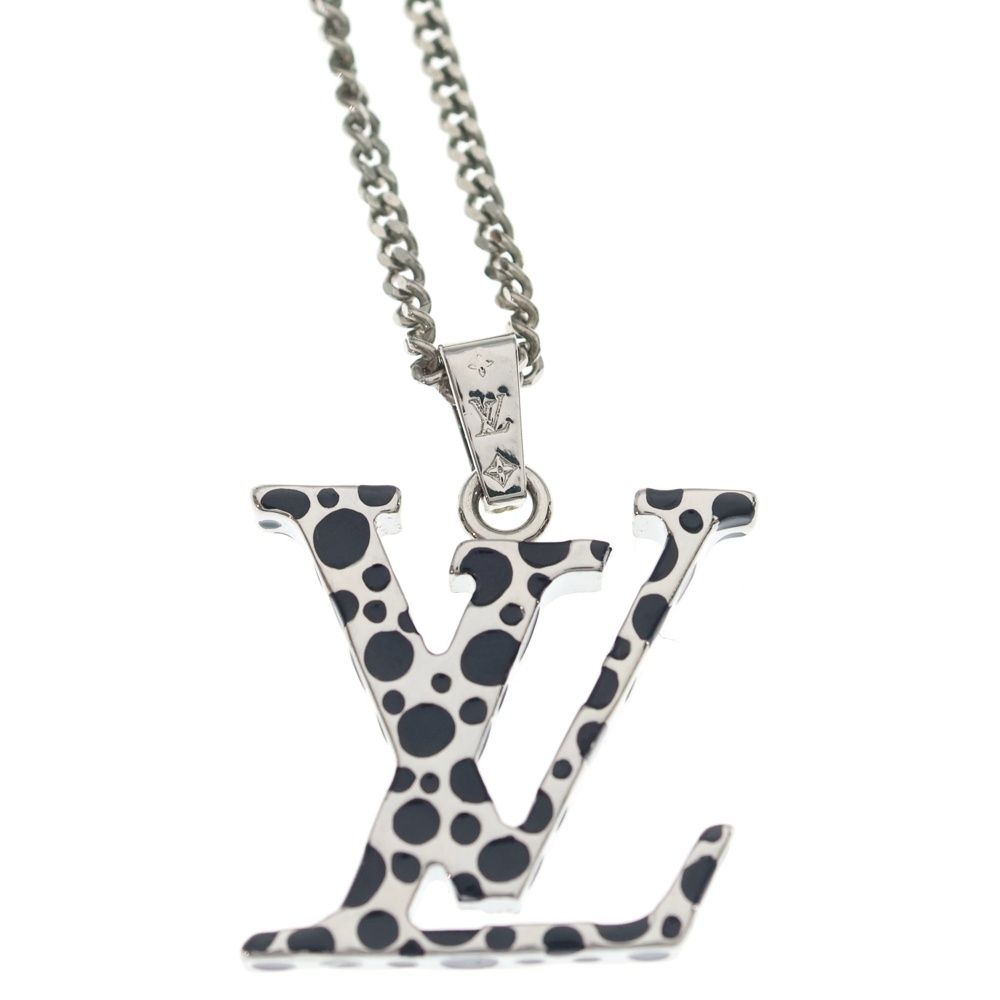 Louis Vuitton Collier LV Iconic Infinity Dot Necklace Pendant Chain Silver — view 3