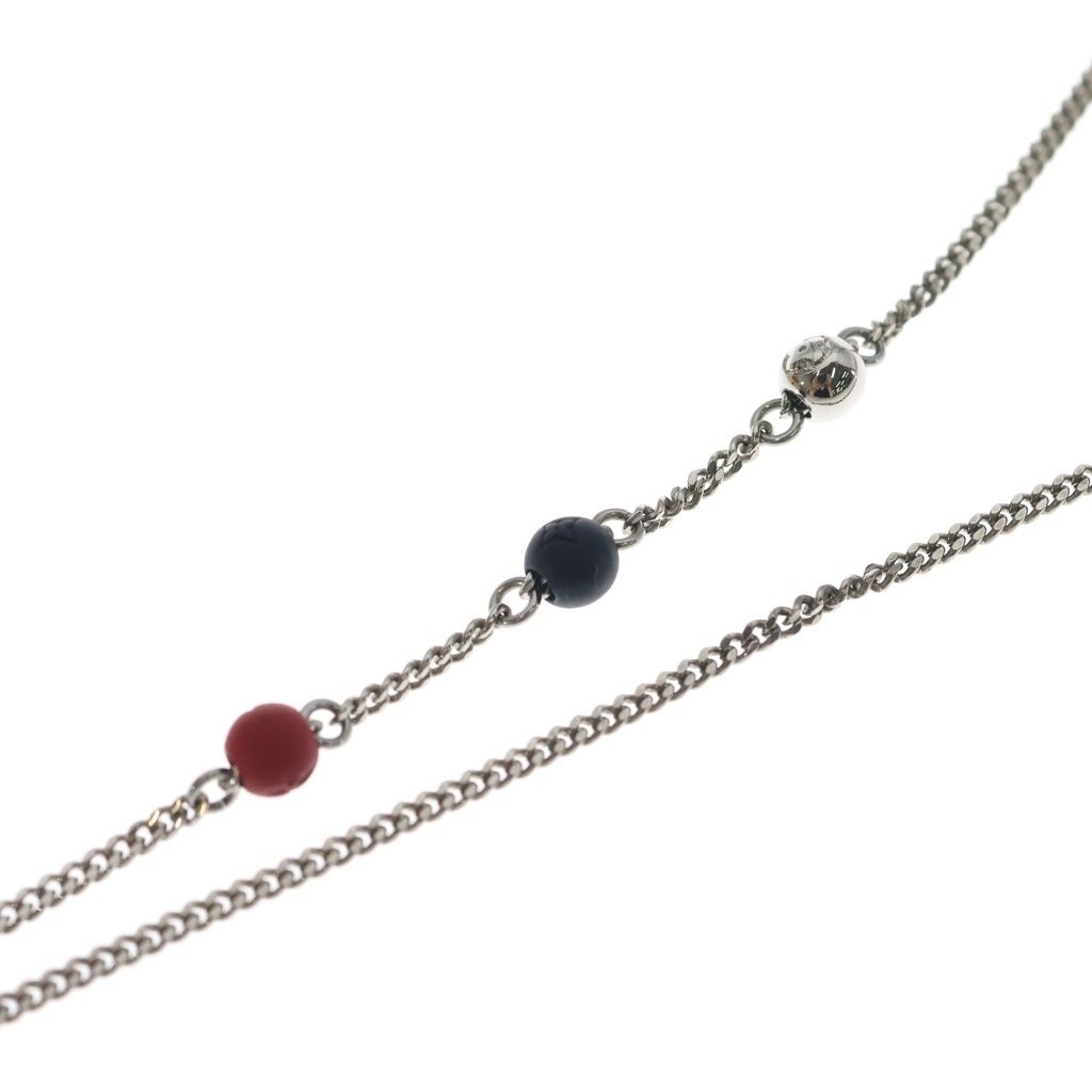 Louis Vuitton Collier LV Iconic Infinity Dot Necklace Pendant Chain Silver — view 5