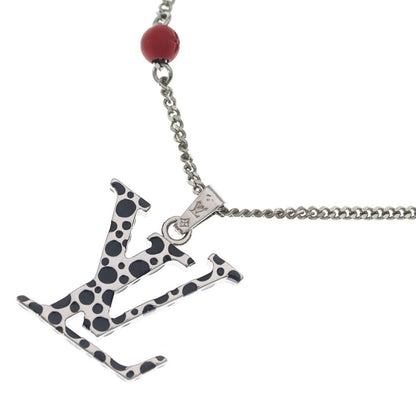 Louis Vuitton Collier LV Iconic Infinity Dot Necklace Pendant Chain Silver