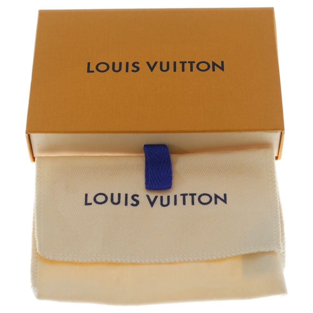 Louis Vuitton LV Circle Key Holder Bag Charm Key Ring Black Silver — view 6