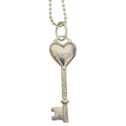 Tiffany & Co Heart Key Necklace Pendant Chain Ball — view 5