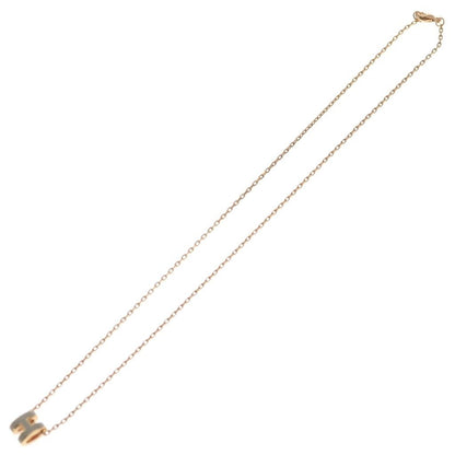 Hermes Pop Necklace Pendant Chain Pink Gold Beige — view 2