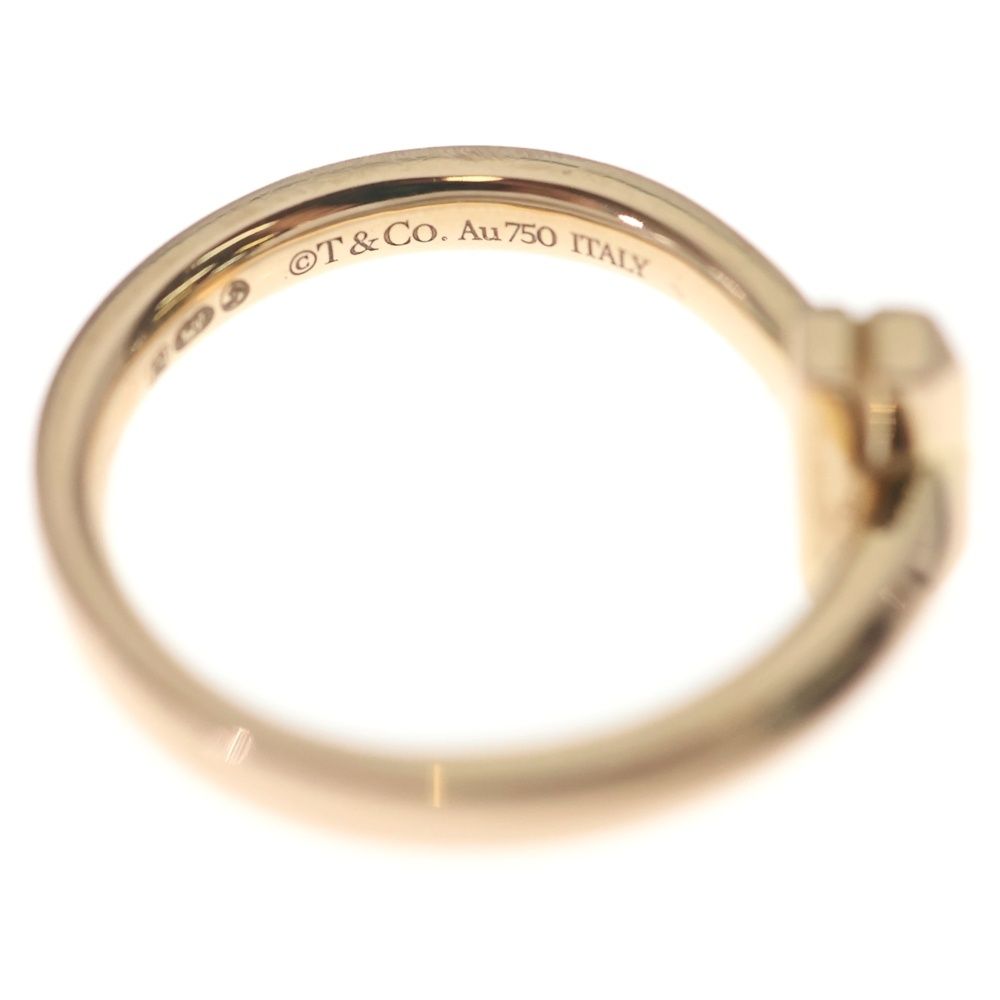 Tiffany & Co T One Narrow Earrings 18k PG Pink Gold Ring — view 5