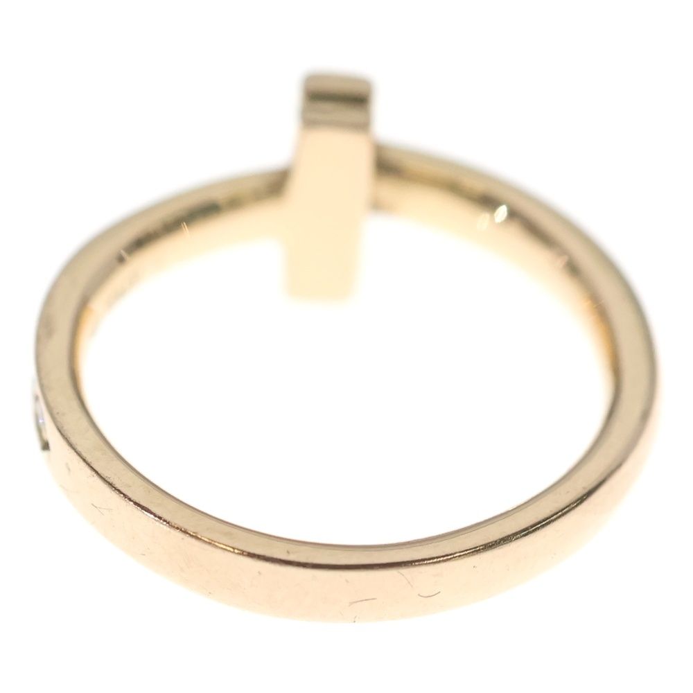 Tiffany & Co T One Narrow Earrings 18k PG Pink Gold Ring — view 2
