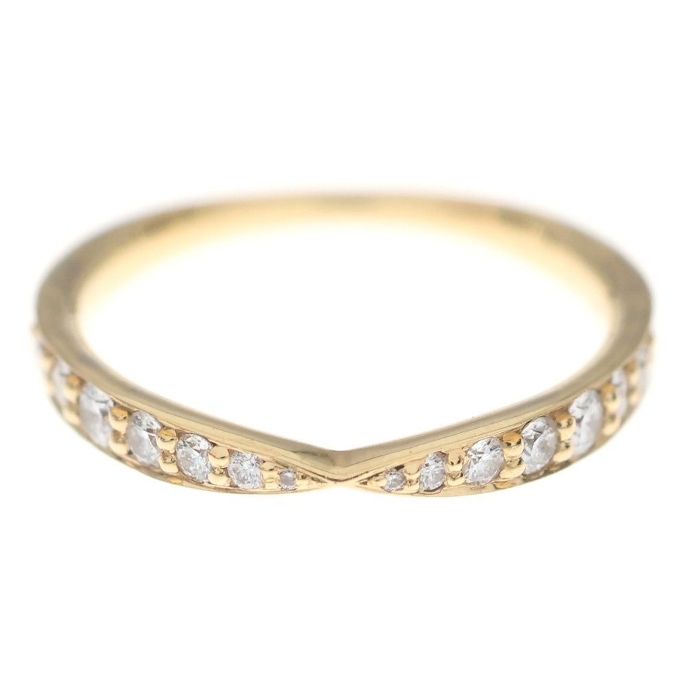 Tiffany & Co Harmony Half Eternity Diamond Ring 18k YG Yellow Gold