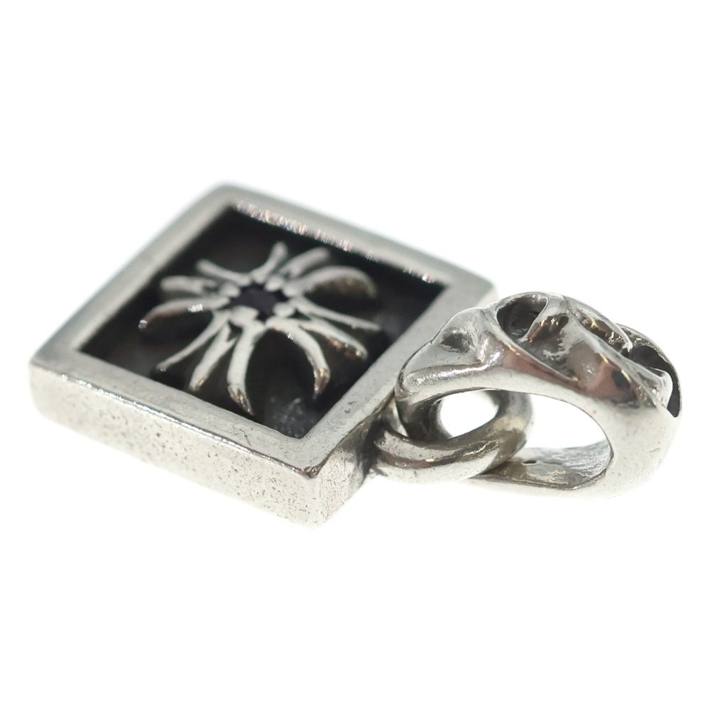 Chrome Hearts Framed CH Plus 1 Ruby Necklace Top Silver — view 6