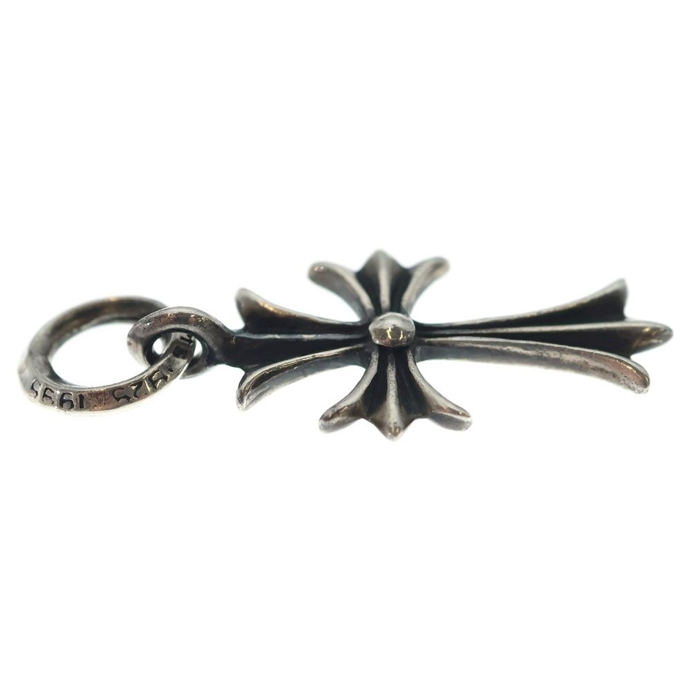 Chrome Hearts Tiny CH Cross Charm Necklace Top Silver Ol — view 4
