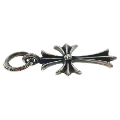 Chrome Hearts Tiny CH Cross Charm Necklace Top Silver Ol — view 4