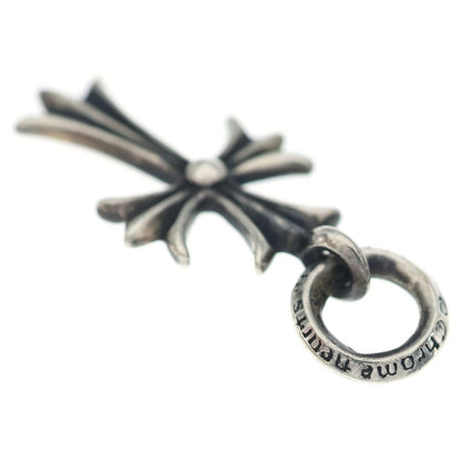 Chrome Hearts Tiny CH Cross Charm Necklace Top Silver Ol — view 6