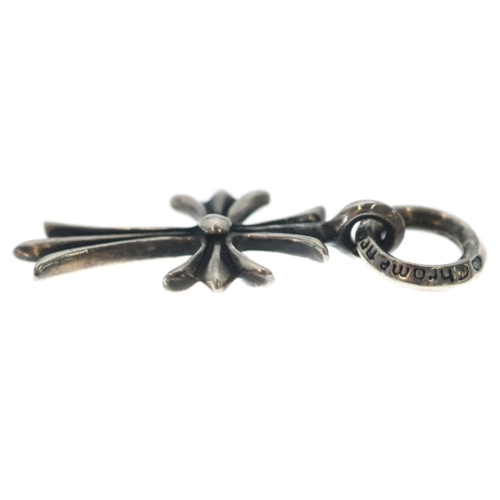 Chrome Hearts Tiny CH Cross Charm Necklace Top Silver Ol — view 3