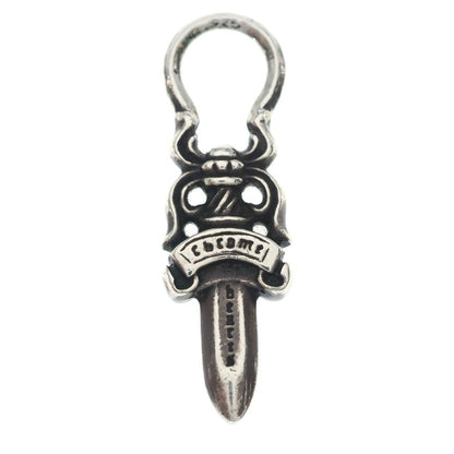 Chrome Hearts 5 Dagger Zip Silver Necklace Top — view 2